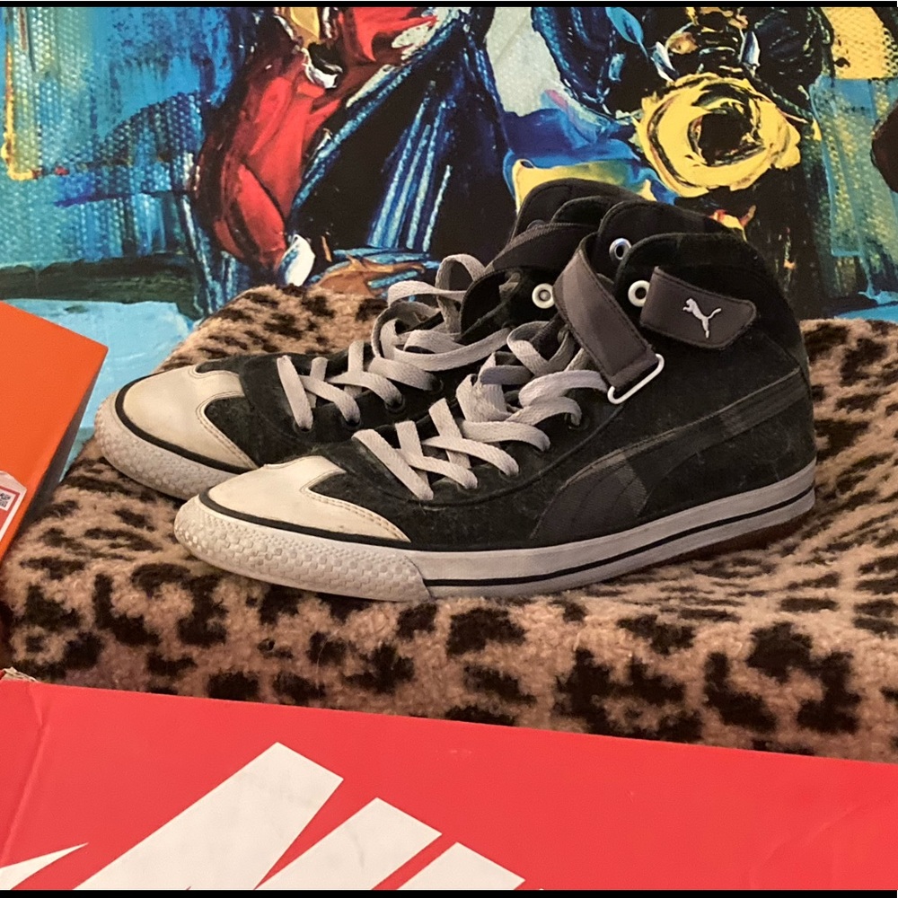 (Rare) Puma Eco Ortholite Hi-Top w/ velcro strap.